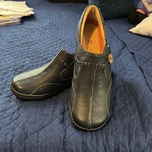 Clarks Navy Blue Comfortable Slip-ons